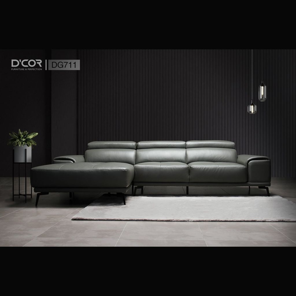 Sofa góc chữ L nhập khẩu Malaysia -  Mã: DG711