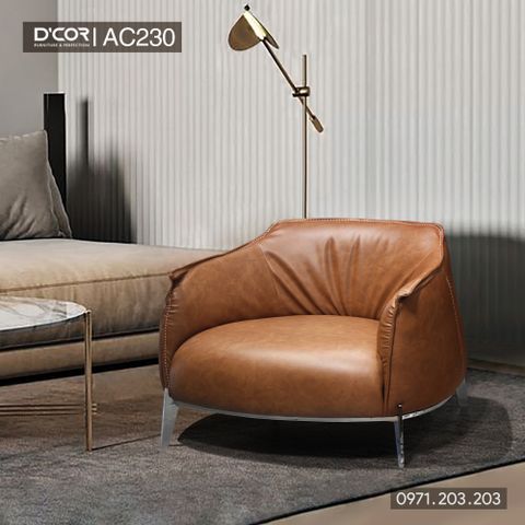  Trầm ấm với mẫu ghế sofa đơn hiện đại - Mã: AC230 