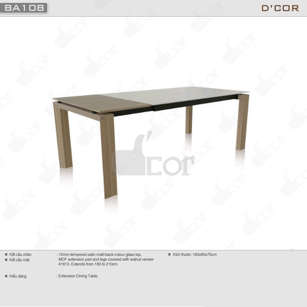 Đơn giản với thiết kế bàn ăn phong cách Nhật Bản - Mã: BA108