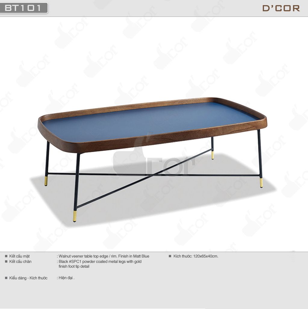 Bàn trà cafe phong cách hiện đại - Mã: BT101