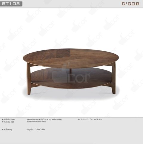  Bàn trà tròn mang phong cách Vintage - Mã: BT108 