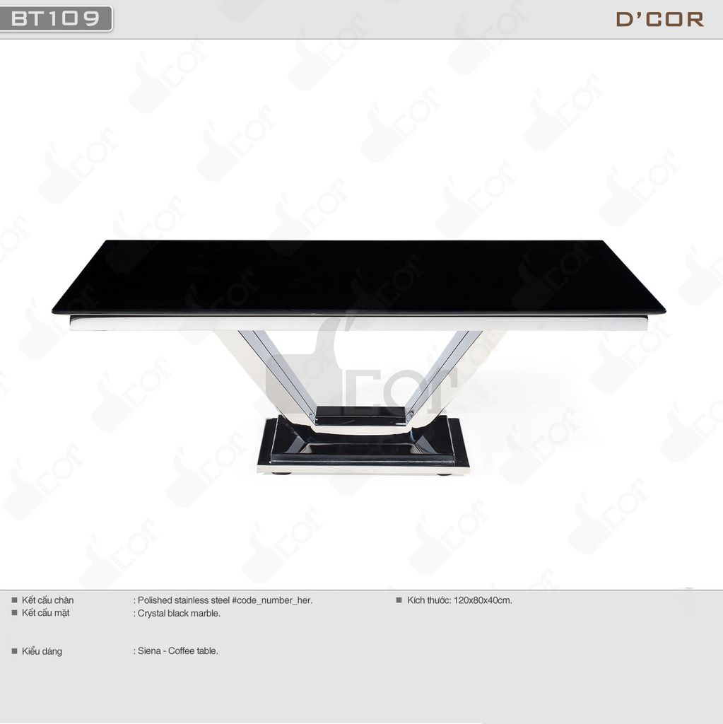 Sang trọng và tinh tế với mẫu bàn trà - Mã: BT109