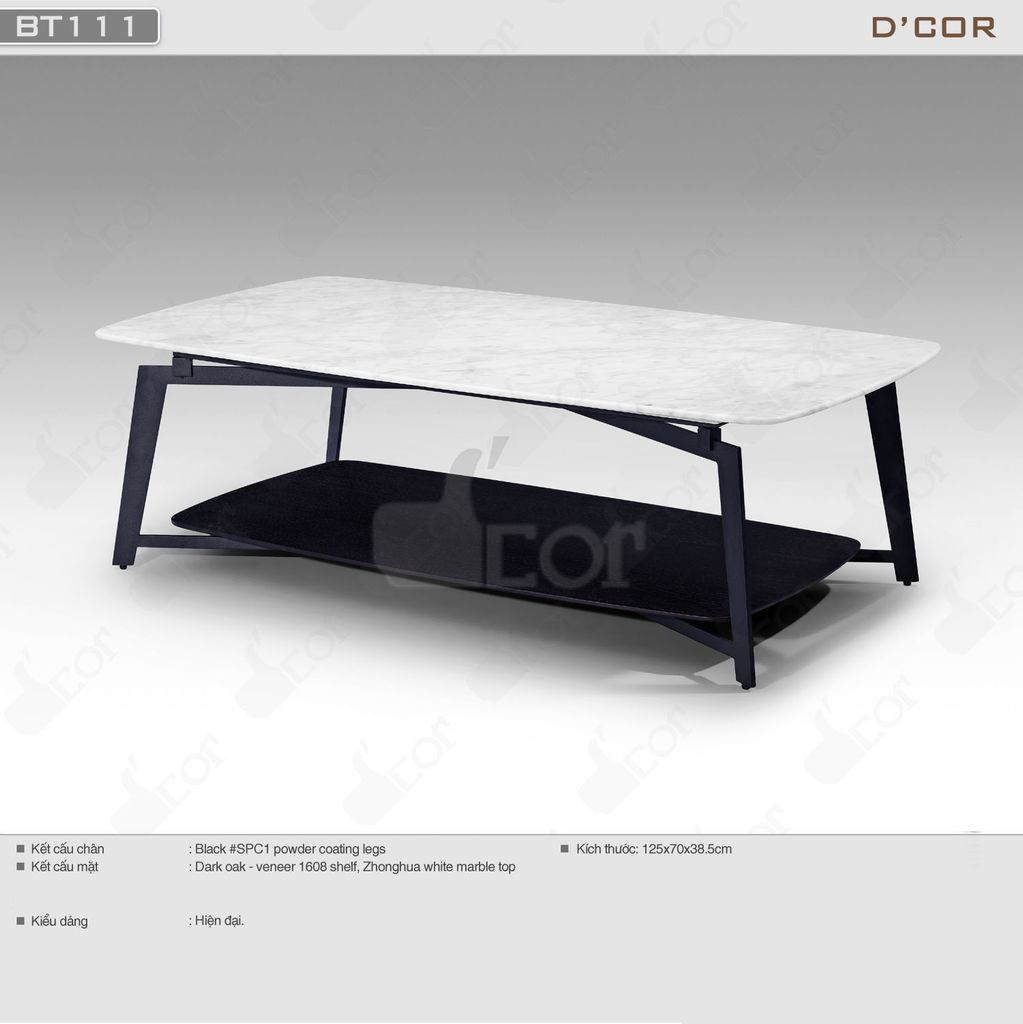 Ấn tượng với thiết kế bàn trà cao cấp - Mã: BT111