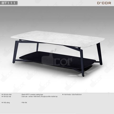  Ấn tượng với thiết kế bàn trà cao cấp - Mã: BT111 