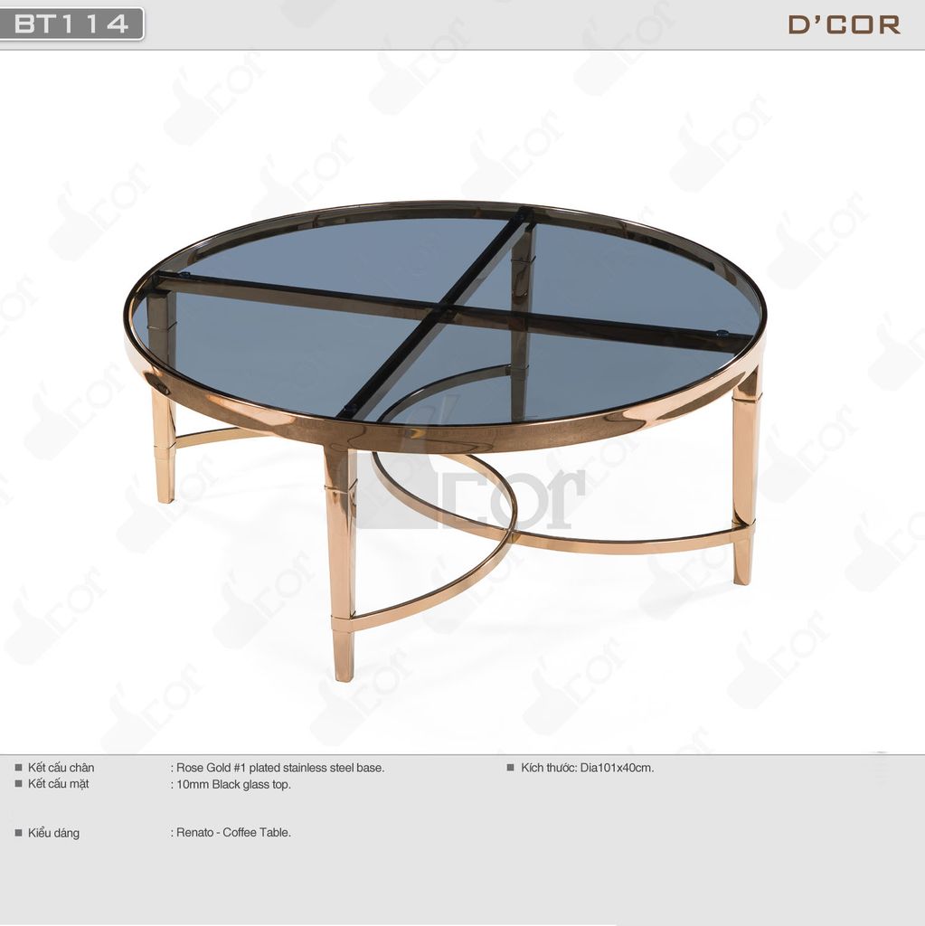 Thiết kế bàn trà xinh xắn cho phòng khách - Mã: BT114