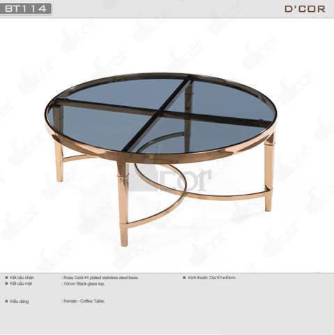  Thiết kế bàn trà xinh xắn cho phòng khách - Mã: BT114 