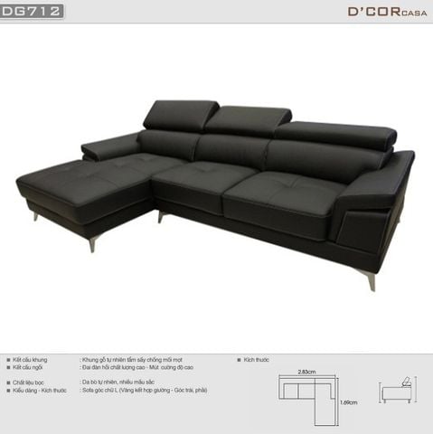  Sofa Malaysia hiện đại cho phòng khách - Mã: DG712 