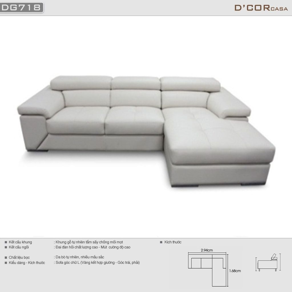 Thiết kế tinh tế sofa đơn giản tinh tế - Mã: DG718