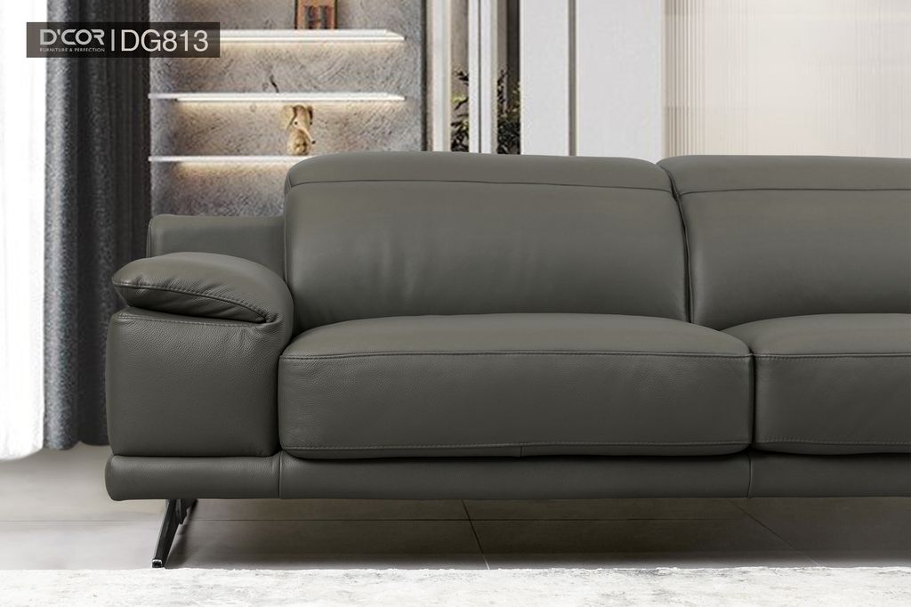 Sofa da góc cao cấp nhập khẩu Malaysia - Mã: DG813