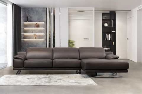  Sofa da góc cao cấp nhập khẩu Malaysia - Mã: DG813 
