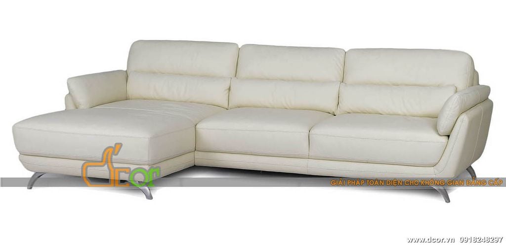 Tinh tế thanh lịch với mẫu sofa da nhập khẩu - Mã:DG829