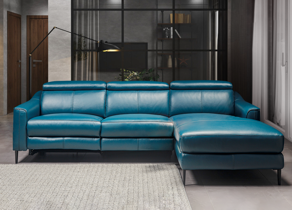 DG904 KUKA - Sofa góc da thật nhập khẩu