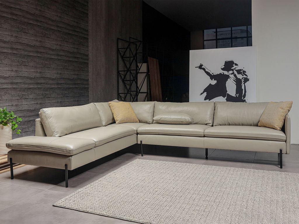 DG905 KUKA - Sofa da thật nhập khẩu