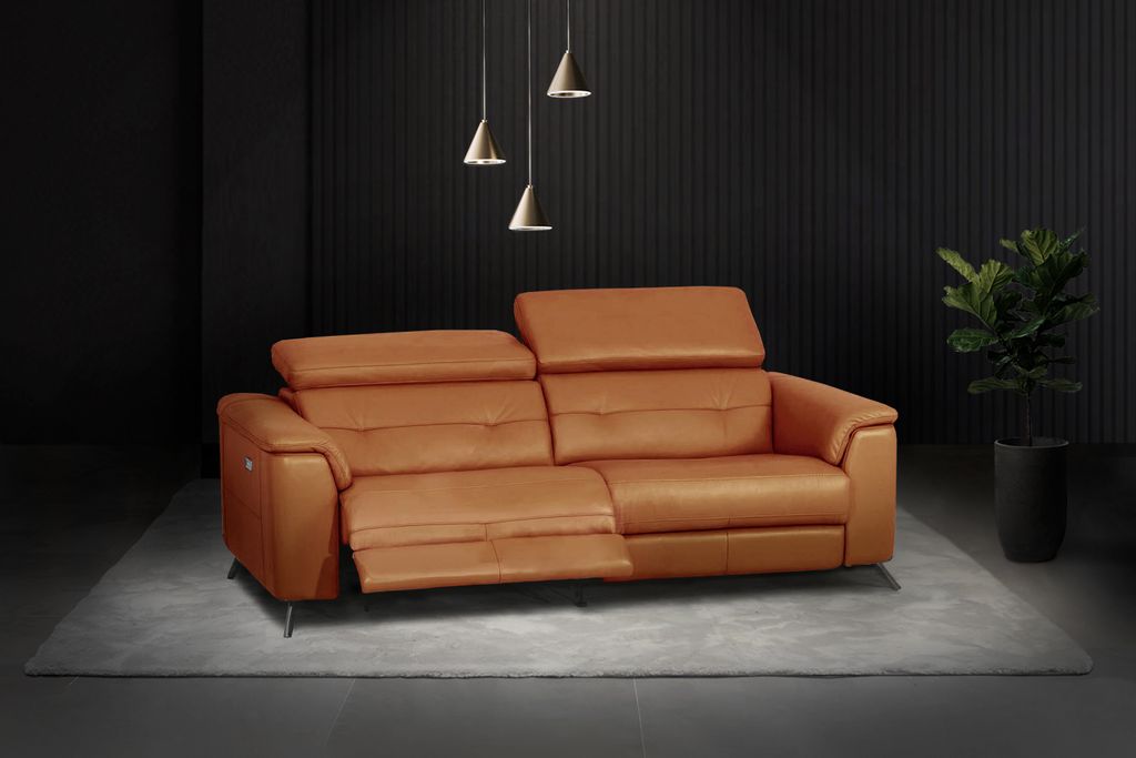 Hiện đại với bộ sofa da nhập khẩu Malaysia - Mã: DV812