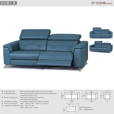 Hiện đại với bộ sofa da nhập khẩu Malaysia - Mã: DV812