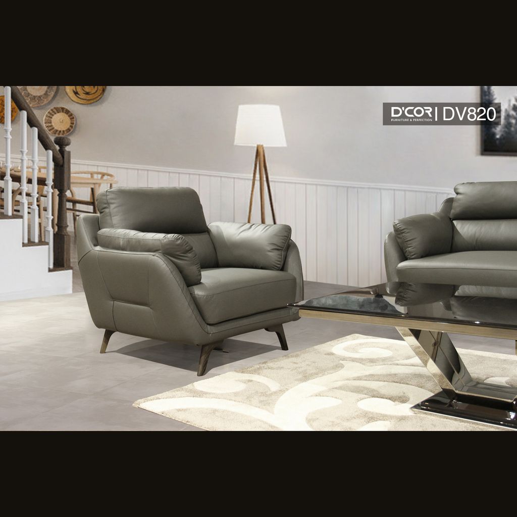 Phong cách Tây với sofa da nhập khẩu cao cấp – Mã: DV820