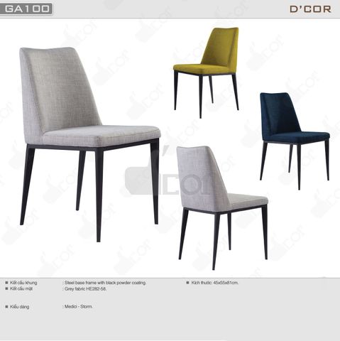  Ghế ăn chất liệu vải tự nhiên - Mã: GA100 