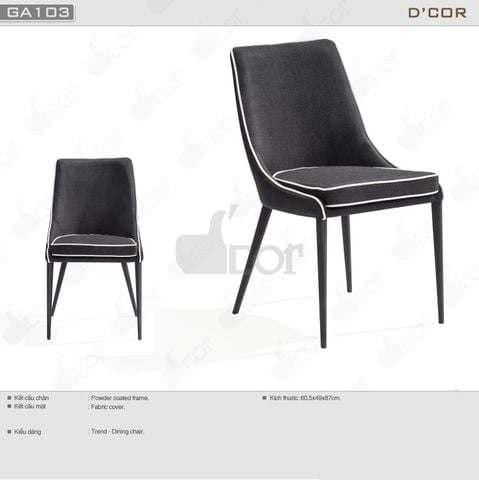  Tinh tế trong thiết kế ghế ăn cho phòng bếp -  Mã: GA103 