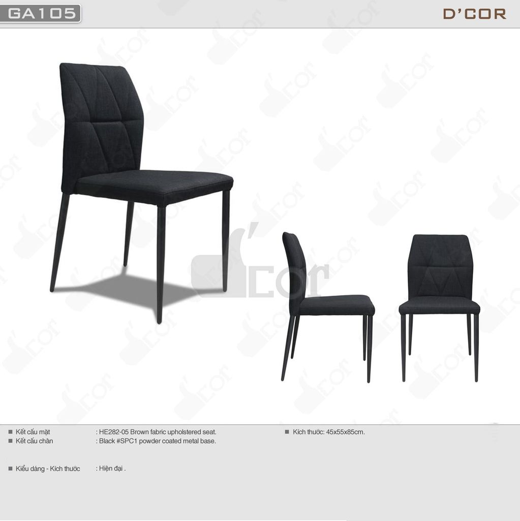 Ghế ăn bọc vải cao cấp cho phòng bếp - Mã: GA105