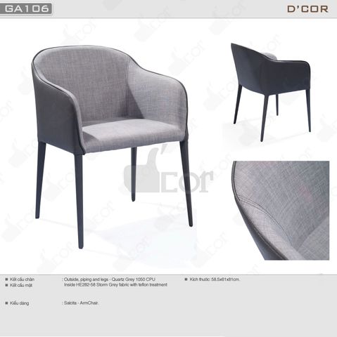  Ghế ăn hiện đại chất liệu vải nỉ - Mã: GA106 