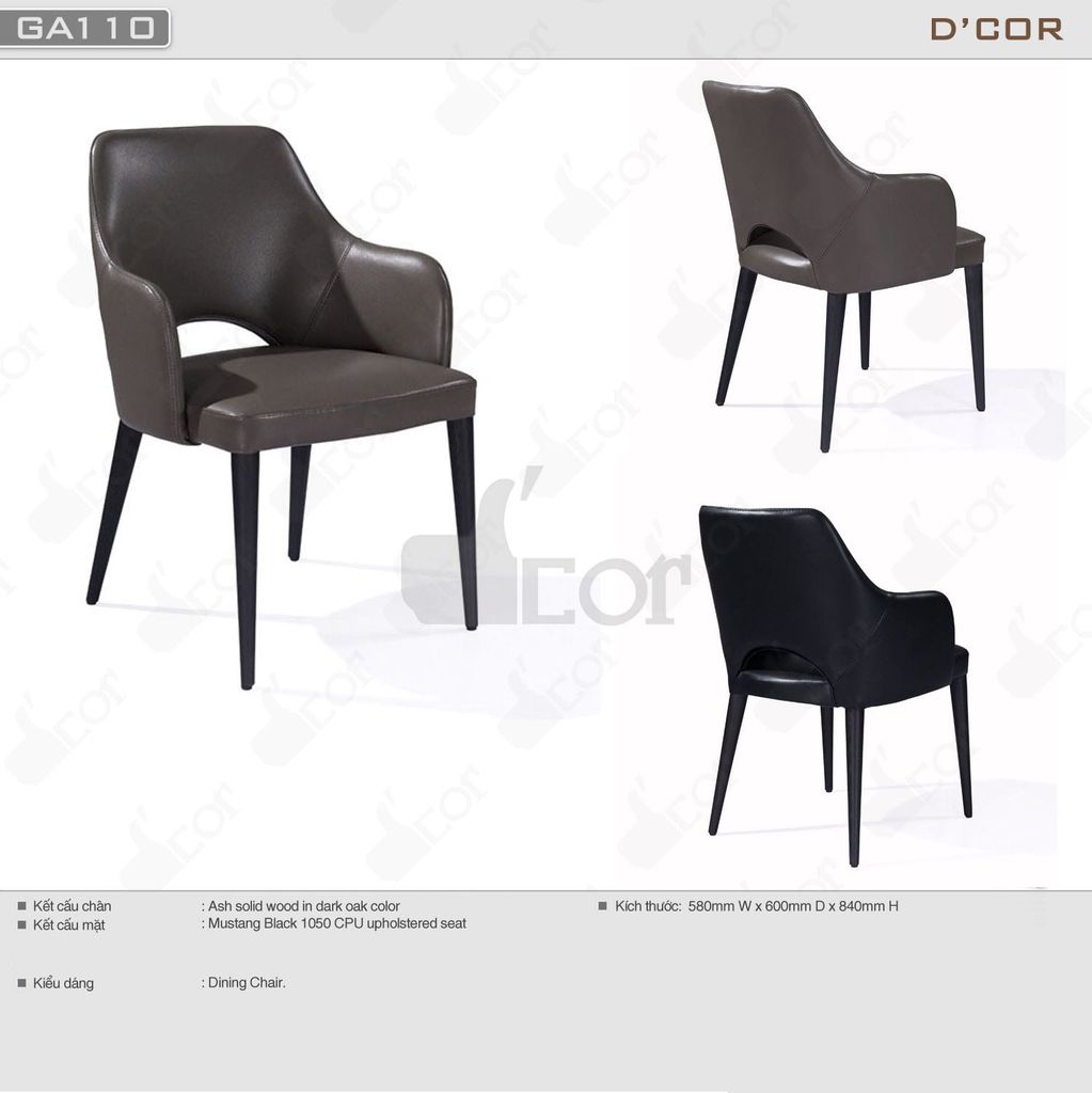 Ghế ăn thiết kế phong cách hiện đại - Mã: GA110