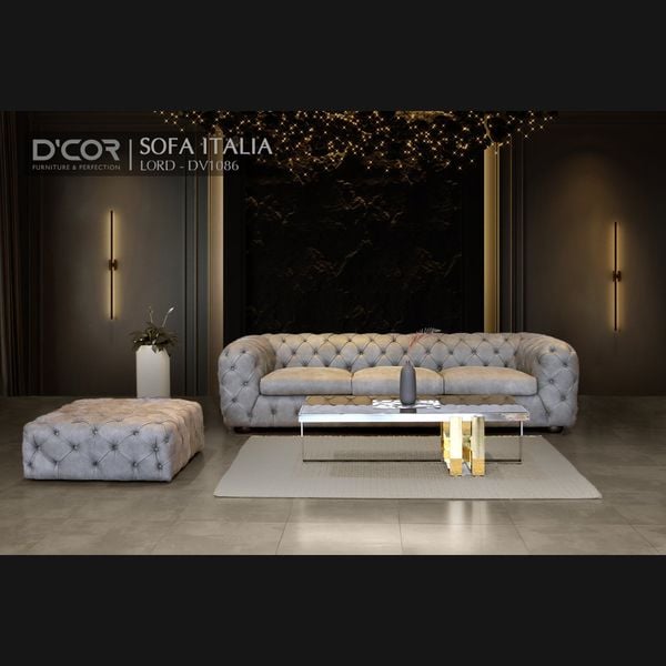  SOFA ITALIA LORD - DV1086: Tuyệt Tác Tân Cổ Điển, Khẳng Định Vị Thế Chủ Nhân 