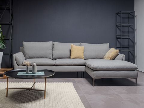  NG900 KUKA - Sofa nỉ góc gỗ sồi, nhập khẩu 