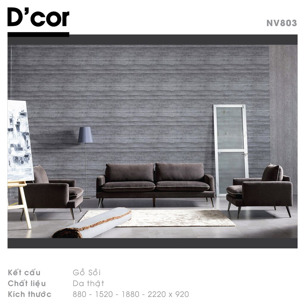 Cảm nhận sự mềm mại của sofa nỉ - Mã: NV803