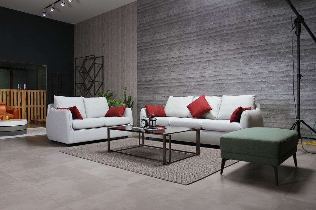 NV903 KUKA - Sofa nỉ gỗ sồi, nhập khẩu