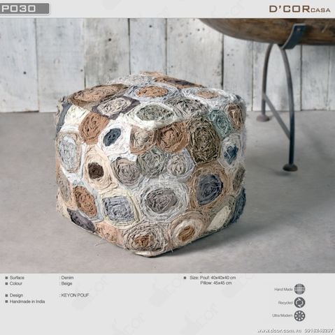  Đôn vải - P030. Kayon Pouf 