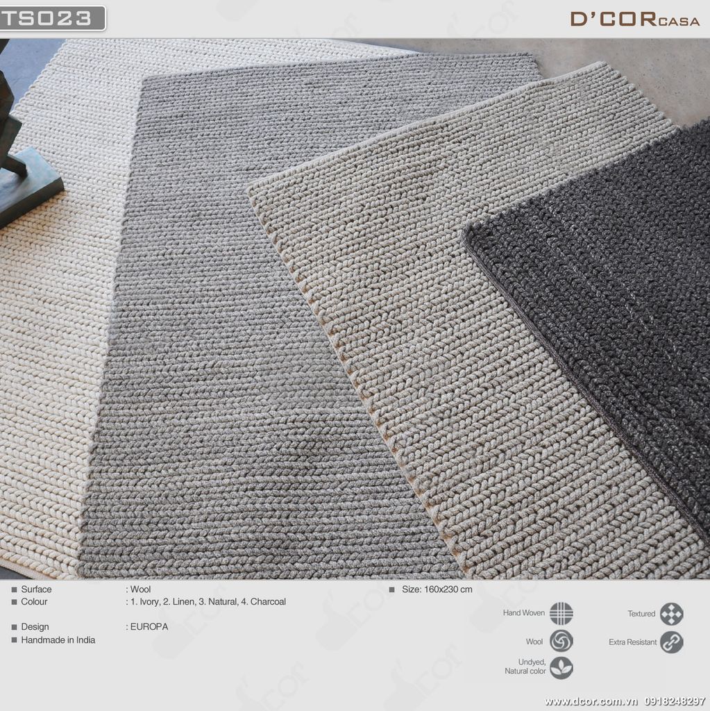 Thảm Ấn Độ - Ma: TS023. Europa