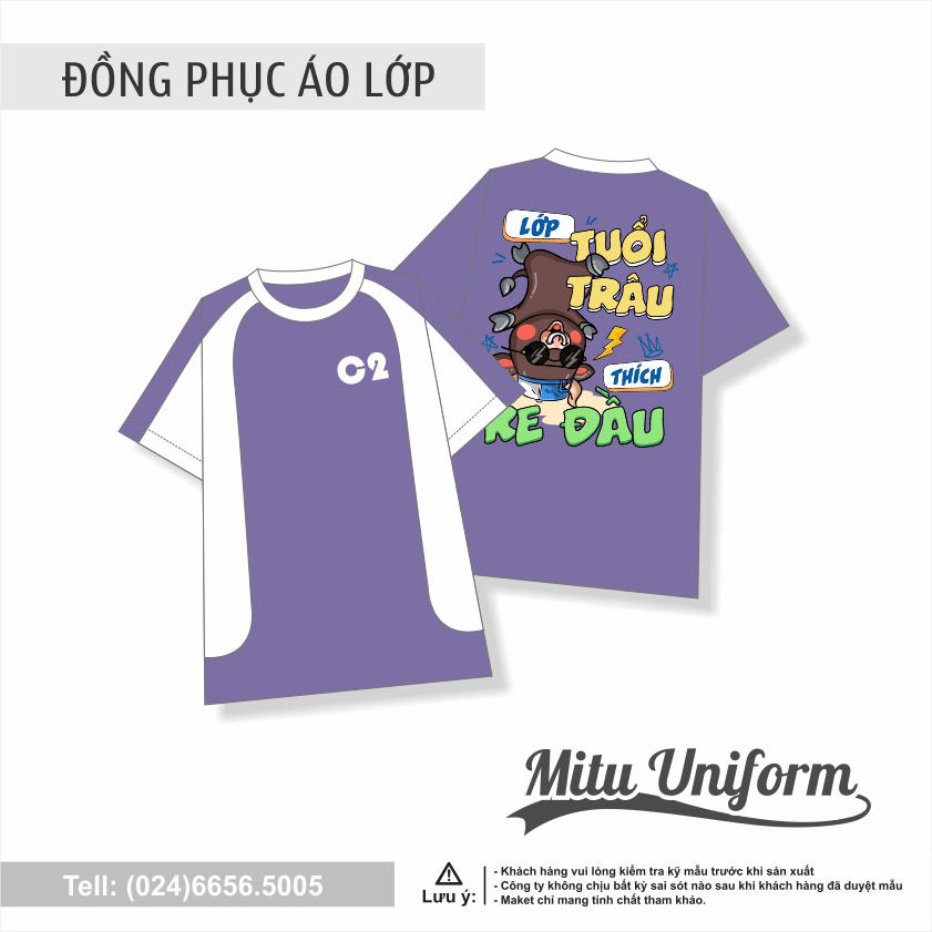  Áo lớp mẫu lớp tuổi trâu thích ke đầu 