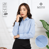  Sơ mi kẻ xanh trắng (Kẻ to) 