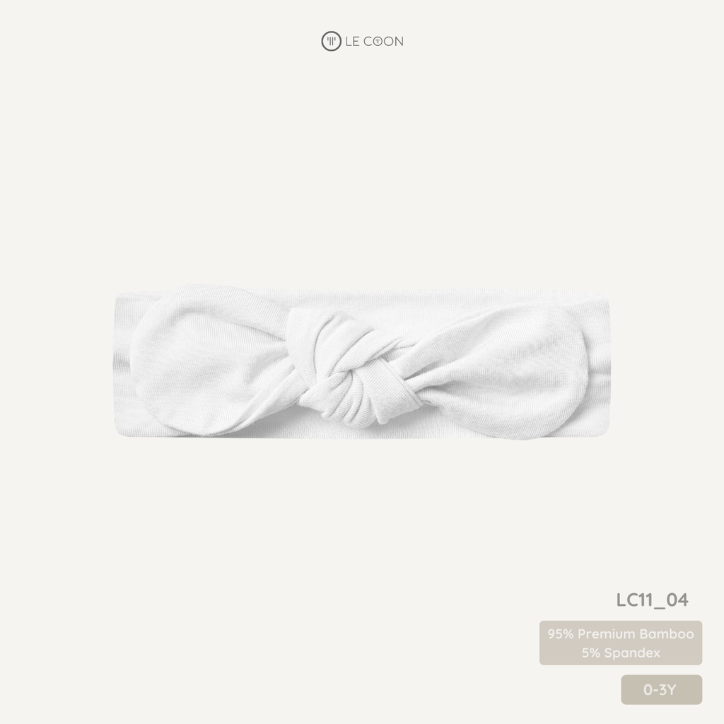  Nơ headband - Màu Trắng 