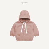  Hoodie nỉ cào bông - Màu Hồng 