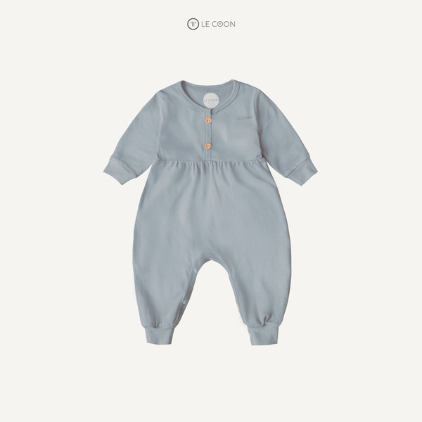  Bodysuit dài bí ngô - Màu Xám xanh 