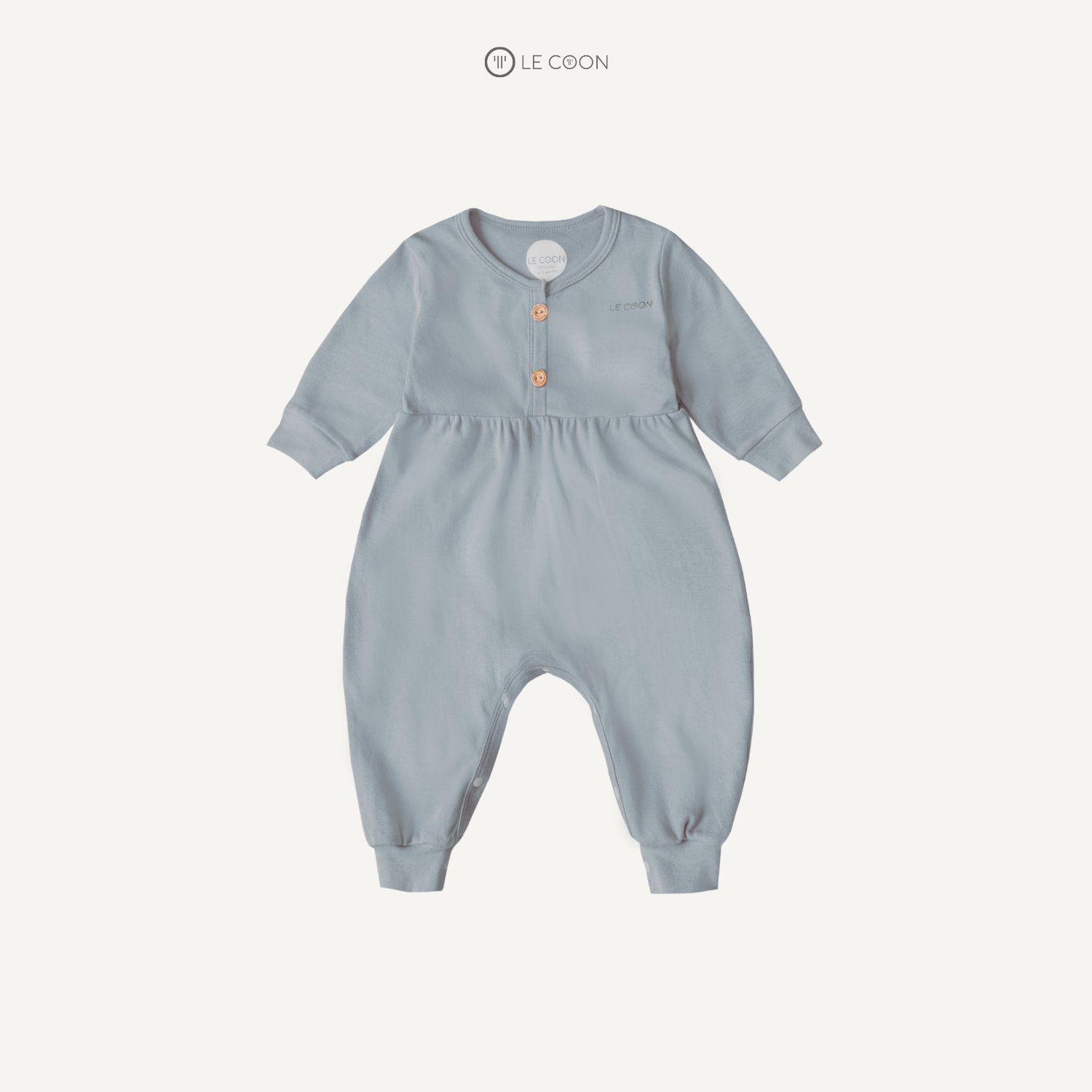  Bodysuit dài bí ngô - Màu Xám xanh 