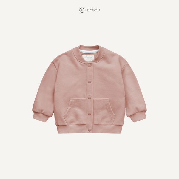  Bomber nỉ cào bông - Màu Hồng 