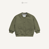  Bomber nỉ cào bông - Màu Xanh rêu 