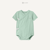  Bodysuit cúc bấm cộc tay - Màu Xanh lá Misty Jade 