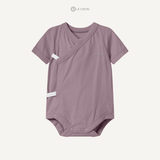  Bodysuit cúc bấm cộc tay - Màu Tím Elderberry 