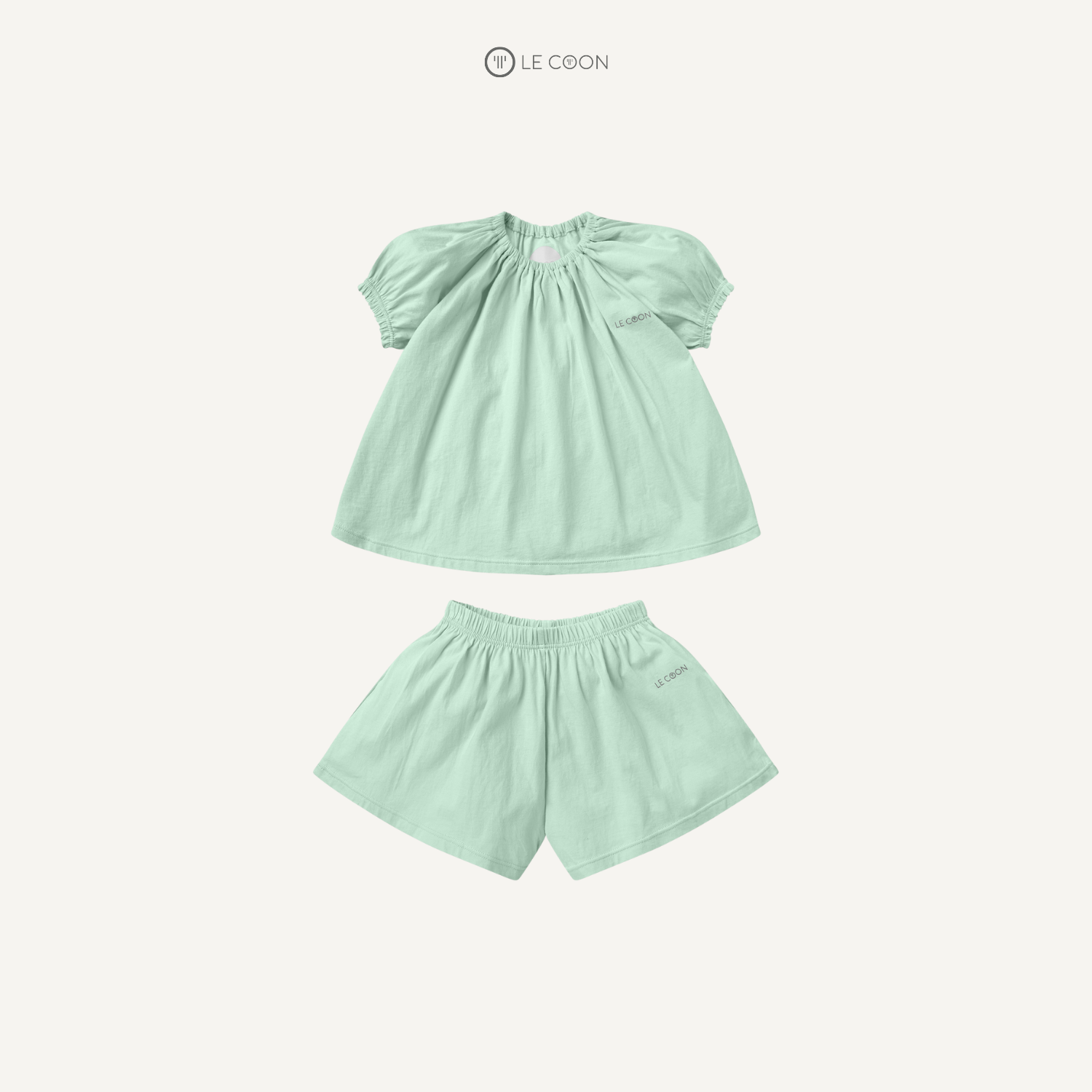  Bộ đồ tay bồng bé gái - Màu Xanh lá Misty Jade 