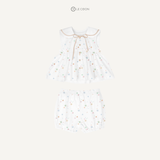  Bộ babydoll sailor - Trắng In Sắc Màu 