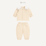  Bộ cúc bấm sailor dài - Màu Be 