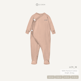 Bodysuit Liền Tất 2 Vạt - Màu Hồng khói 