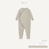  Bodysuit Liền Tất 2 Vạt - Màu Be khói 