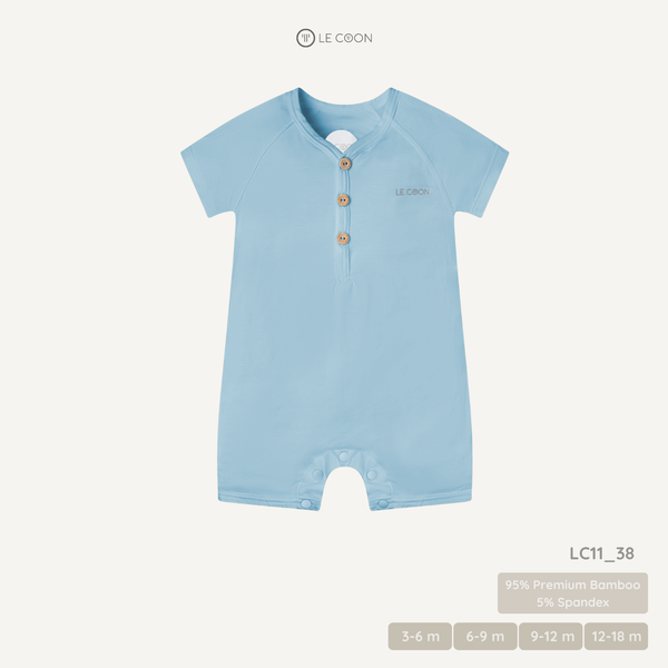  Romper chui cổ - Màu Xanh xám nhạt 