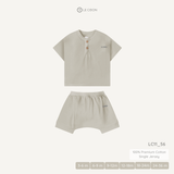  Bộ đồ chui cổ dáng thụng - Màu Be khói 