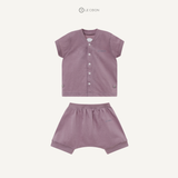  Bộ đồ cúc bấm giữa - Màu Tím Elderberry 