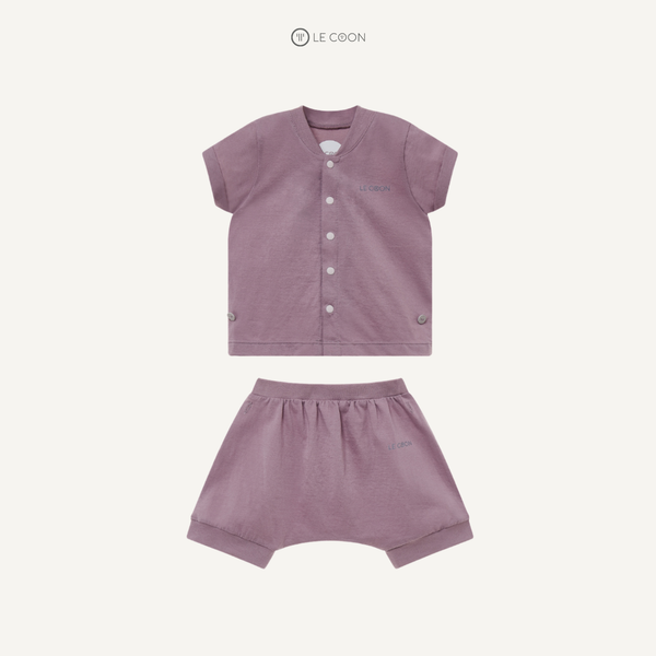  Bộ đồ cúc bấm giữa - Màu Tím Elderberry 